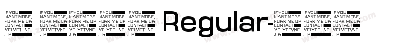 蔻 星夜颂歌 Regular字体转换